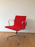 vitra unix freischwinger Vitra Aluminium Chair EA108 mit Armlehne, Hopsak Cognac/Avocado