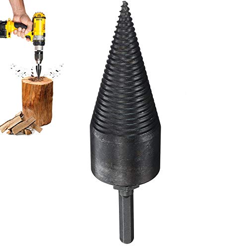 Holzspalter-Bohrer, Hochgeschwindigkeits-Sechskantschaft, Brennholzbohrer, robuste Holzspalter-Schraube, Sechskant-Schaft-Holzspalter, für elektrische Bohrer, Holzbearbeitungswerkzeug, 32 mm Cover