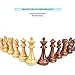 AMEROUS High Polymer Weighted Chess Pieces with 4.25'' King - 2 Extra Queens - Gift Package, Standard Tournament Chessmen for Chess Board or Replacement of Missing Pieces (Chess Pieces Only)