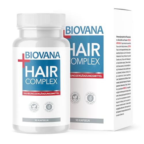 BIOVANA HairComplex Cápsulas | rico en vitamina C | el apoyo perfecto para su cabello | contenido 90 cápsulas