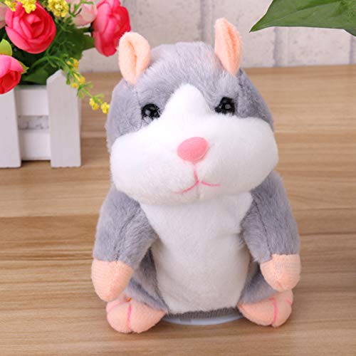 Toyvian Hamster Falante Elétrico Brinquedo de Pelúcia Engraçado Mimetismo Brinquedo de Estimação Ani