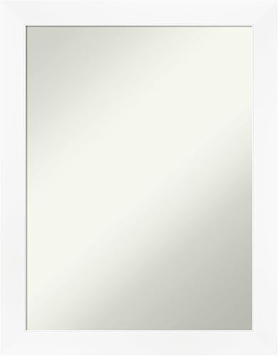 Miniatura 37 de Amanti Art Espejo de pared blanco de 30 x 42 pulgadas, espejo de baño rectangular blanco para decoración de pared de sala de estar, marco Parlor