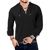 Mittelalterliches Piratenhemd für Herren; Cosplay Kostüm Shirt, Renaissance Hemd, Steampunk Kostüm