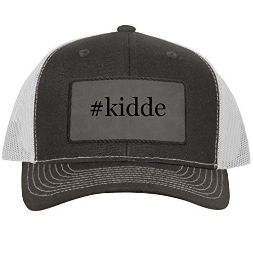 #Kidde - Hashtag Leather Grey Patch Engraved Trucker Hat GreyWhite, One Size