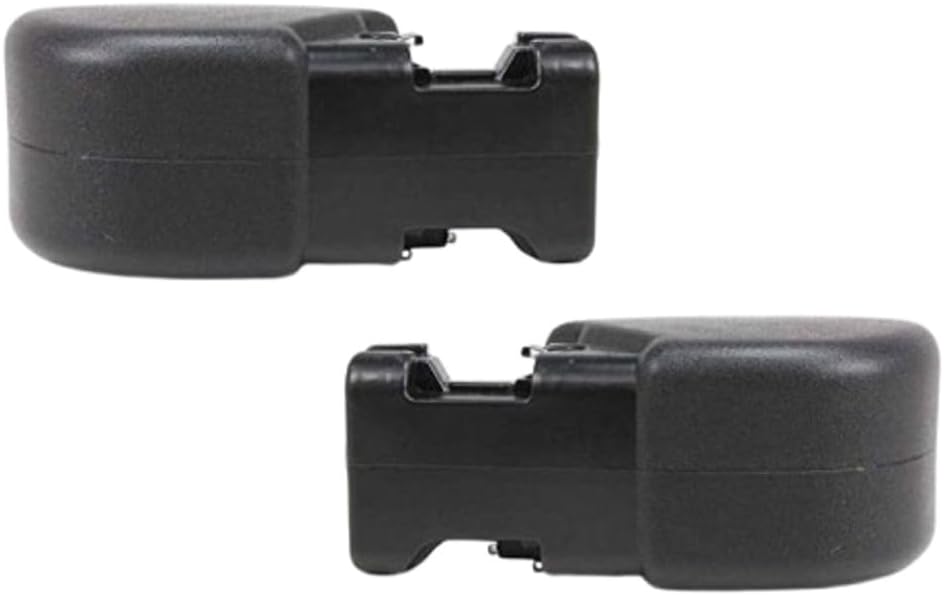 For Jeep Wrangler TJ Bumper End 1997-2006 Driver and Passenger Side Pair/Set | Front | Plastic | Primed | CH1004128, CH1005128 | 55155757AB, 55155756AB