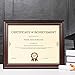 Memory Island 8.5x11 Document frames,Real Glass Fronts, 4 Pack Certificate Frames for Wall Or Tabletop Display,Diploma Frames For Degree Award,Cherry Wood Grain
