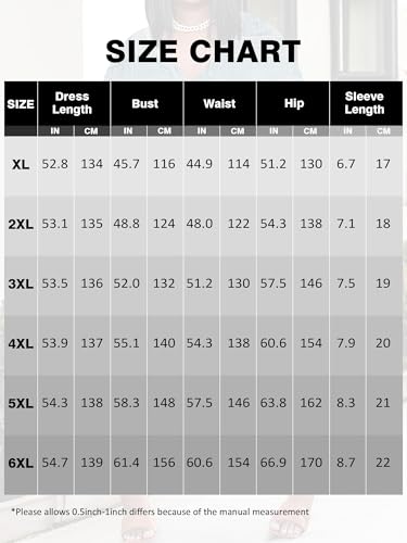 Image of SUZONANA Plus Size Denim Print Maxi Dresses for Women Casual V Neck Short Sleeve with Pockets Soft Jean Look Dress XL-6XL