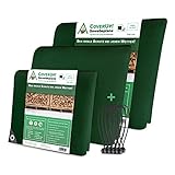 DETAILS - Die Bauplane mit Ösen und Expanderschlingen ist in 10 verschiedenen Größen erhältlich (2x2, 2x3, 1.5x6,3 3x3, 3x4, 4x4, 4x5, 4x6, 6x8 und 6x10). Jede Plane hat eine Stärke von 200 g/m2 Farbe: grün