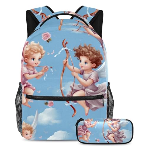Sac à dos grande capacité Cute Cupid pour ranger toutes les fournitures