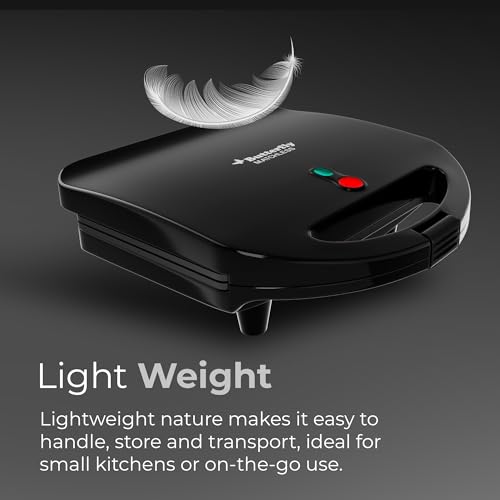 Image of Butterfly Matchless Sandwich Maker | 750 W | Large Non Stick Plates for Large Size Bread, Panini, Grill, Zucchini, Sandwich | Spill Free | Breakfast Appliace For Kitchen | Black