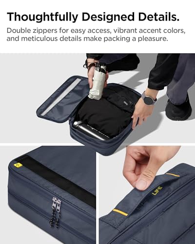 Valise mal rangée ? Solution cubes d'emballage Spigen Life imperméables lot de 2 - 5