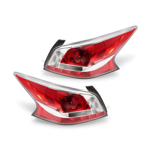 Aspaton Halogen Tail Lights w/o Bulbs Compatible with 2014 2015 Altima 4-Door Sedan Taillights Rear Brake Lamp Left & Right Side NI2800195 NI2801195