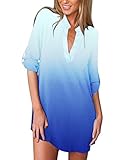 ❤️Das Blumen Shirt Langarm Damen Oversized in lockere Passform hat elegantes Design, super für Freizeit, Bussiness, Urlaub, Reisen, Party, Yoga, Sport, Arbeits-Alltag und überall wo Sie wollen. Eine Bluse für jeden Anlass. Kombinierbar als Businessbluse, Freizeitbluse oder aber auch Gala-Bluse.