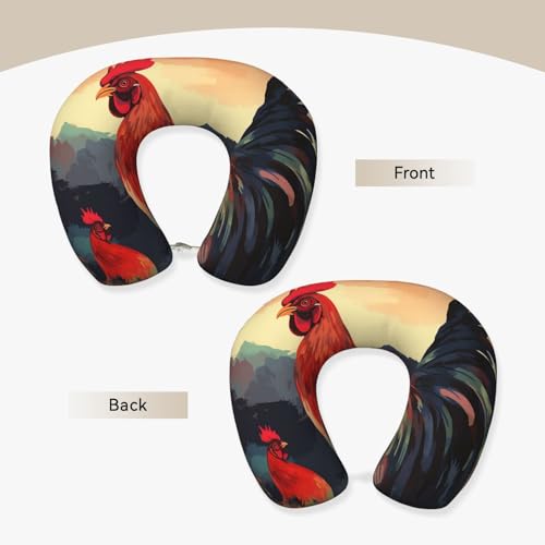 Almohada U cuello espuma viscoelástica 30 cm miniatura 3