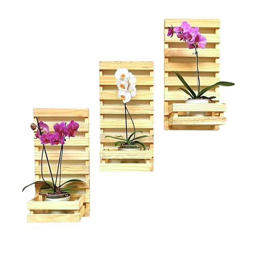 Kit 3 Painel Floreira Jardim Vertical Plantas Com Cachepos