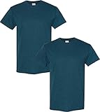 Gildan Men's Heavy Cotton T-Shirt, Style G5000, 2-Pack MED-Midnight