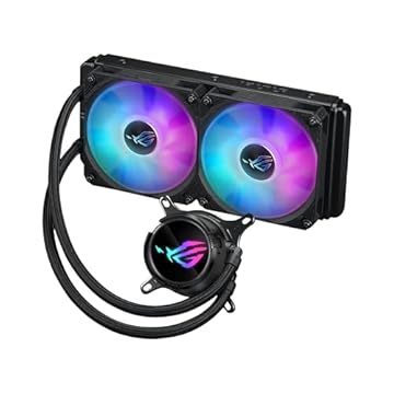 ASUS ROG Strix LC III 240 ARGB Refrigerador de Água, Compatível com CPU Intel e AMD, 240 mm, AURA Sync