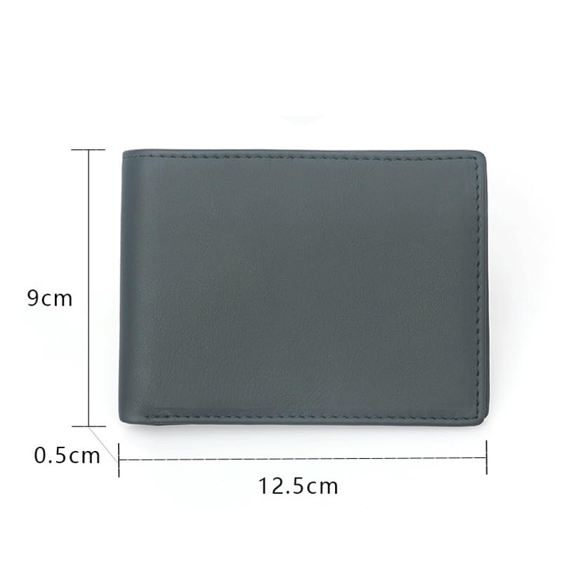 Wallet Zipper Multi-slot Top Layer Cowhide Short Money Clip Wallet Card Bag4