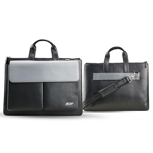 acer Slim Vegan Leather Laptop Carry Case I Stylish, Spacious, an...