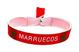 Movilear Pulsera Cierre Metalico Ajustable Unisex Hombre y Mujer Regulable Bandera Marroquí Marruecos