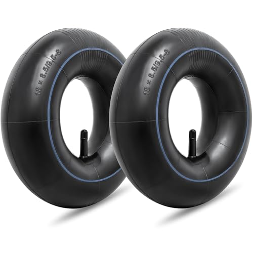 18x8.50-8/18x9.50-8 Inner Tube Replacement for Mowers Hand Trucks Wheelbarrows Carts Premium Lawn and Garden Inner Tube (2-Pack)