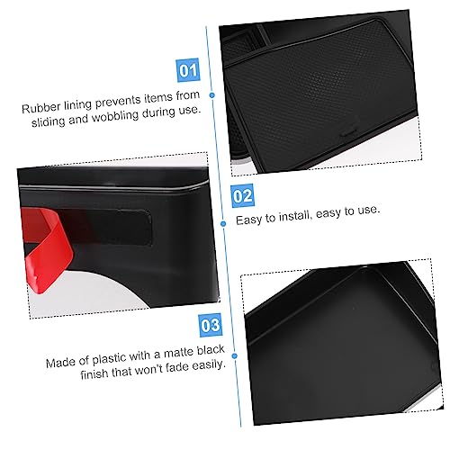 Boîte de Console Centrale Noire GARVALON pour Rangement de Voiture Suv - 5