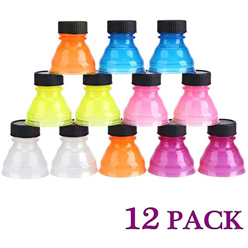 Emoly 12 Pack Clear Soda Can Covers Lids, BPA-Free Reusable Fizz Lids, Superior