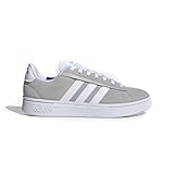 adidas Men's Grand Court Alpha Sneaker, Grey/White/Silver Metallic, 10.5