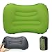 Vicksongs Almohada Hinchable de Playa, Almohada Camping, Almohada de Viaje Inflable, Almohada Inflable Ultraligera, Adecuado para Camping & Playa Soporta Cuello Cintura Almohada Hinchable (Verde 2)