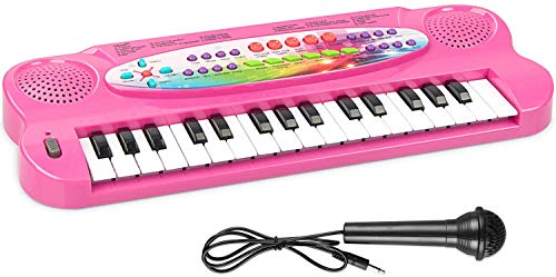 AIMEDYOU Kids Piano Keyboard 32 Keys Portable Electronic Musical Instrument Multi-Function Keyboard Teaching