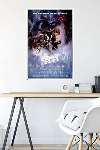 Trends International 24x36 Star Wars: The Empire Strikes Back - One Sheet Wall Poster, 24" x 36", Unframed Version