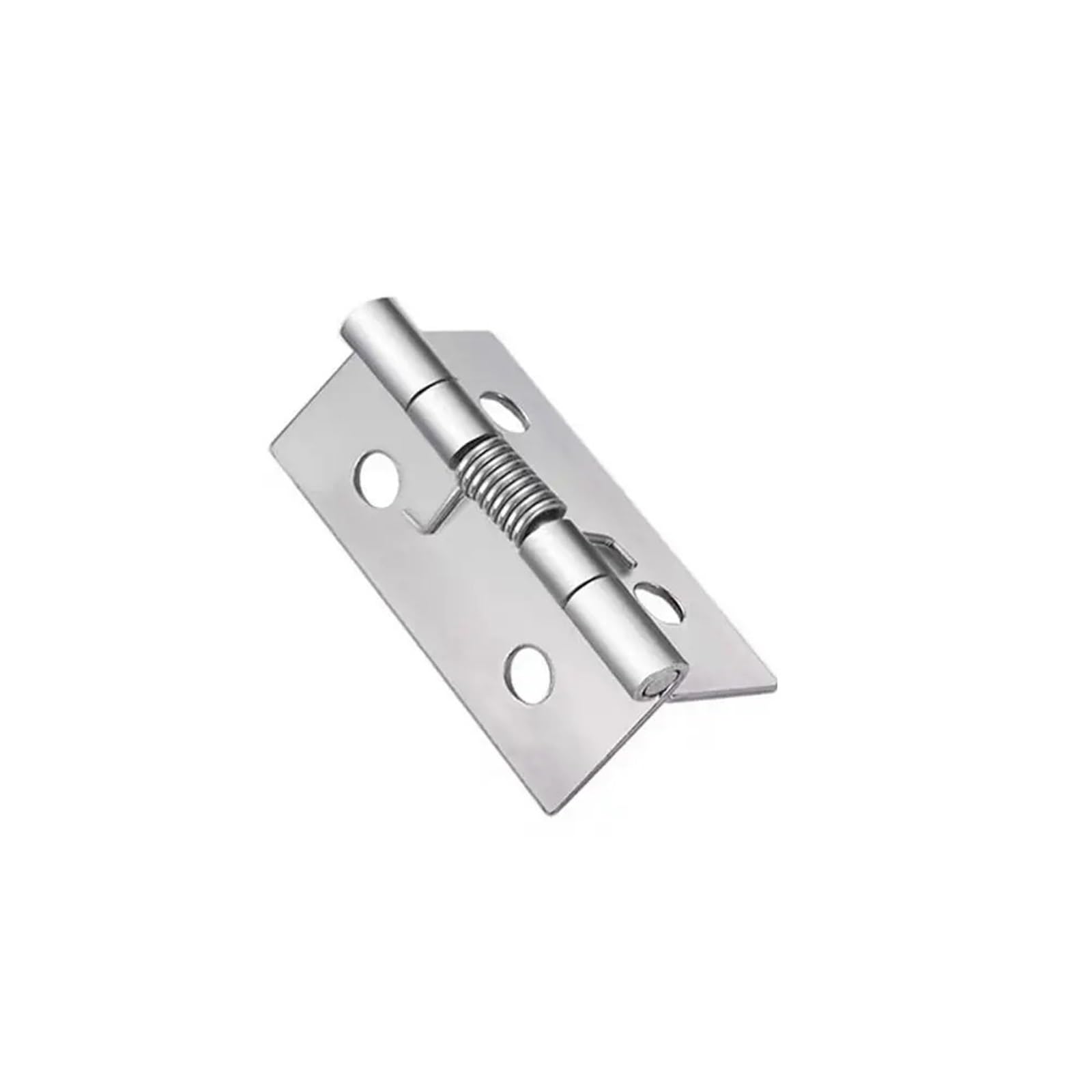 Wsqhao One Color 6Pcs Automatic Door Hinge Rebound Stainless Steel Self Closing Hydraulic Buffer Cabinet Hinges For Doors(1.5 Inch)