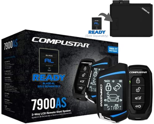 Compustar CS7900-AS All-in-One 2-Way Remote Start and Alarm Bundle w/ 3000 Feet Range