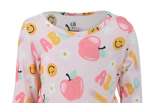 Image of Girls Long Sleeve Ruffled Dresses for Toddlers and Kids