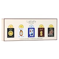 Lattafa Pride Eau de Parfum Geschenkset Kollektion Nr. 3 (5 x 20 ml) | Luxuriöses Parfüm-Geschenkset für Damen & Herren | langanhaltende arabische Düfte | Reise-Mini-Sprays