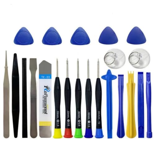 MEETOZ 22pcs Upgraded Version Electronics Repair Tool Kit, Replace Screen Battery Camera Small Electronics Open Pry Tool Kits Sets DIY, for Fix Phone/iPhone,Computer/PC,Tablet/Pad
