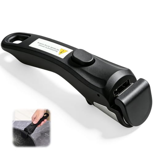 DUSEKI Poignée Casserole Amovible Universelle Manche Détachable Résistant 250 °C Poignée Antidérapante Remplacement Ergonomique pour Poêle À Frire et...
