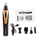 URiver Nose Hair Trimmer, 4 in 1 Rechargeable Nose Trimmer/Nose Ear Trimmer/Beard Trimmer/Sideburn Trimmer/Eyebrow Trimmer Waterproof Grooming Kit for Men (Gold)