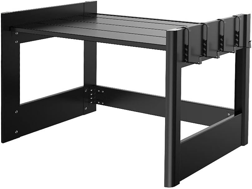 Kitchen Microwave Oven Rack Aluminum Storage Rack Multifunctional Countertop Microwave Oven Shelf for Kitchen Counter Kitchen Supplies Tableware Storage Stand