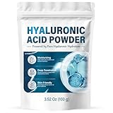 Hyaluronic Acid Powder, Pure DIY Serum Formula for Face & Skin,Deep Hydration & Wrinkle Reduction, 3.52Oz，1qs