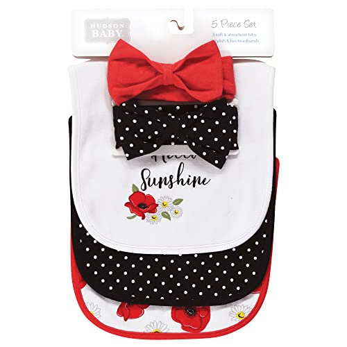 Image of Hudson Baby Unisex Baby Bandana Bibs and Headbands