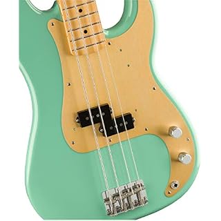 Fender Vintera ’50s Precision Bass Touche en érable Vert mousse - Les Beatles, Paul McCartney, John Lennon, RIngo Starr, George Harrison Fender Vintera '50s Precision Bass Touche en érable Vert mousse – Image 3