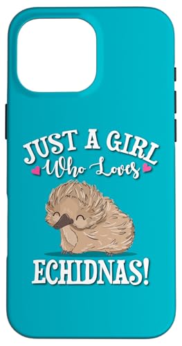 Cartoon Womens Kids Just A GIrl Who Loves Echidnas Lover �X�}�z�P�[�X iPhone 16 Pro Max �p