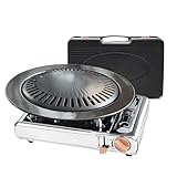 YINMANQ Detachable Grill Pan & Gas Stove Combo with Safety...