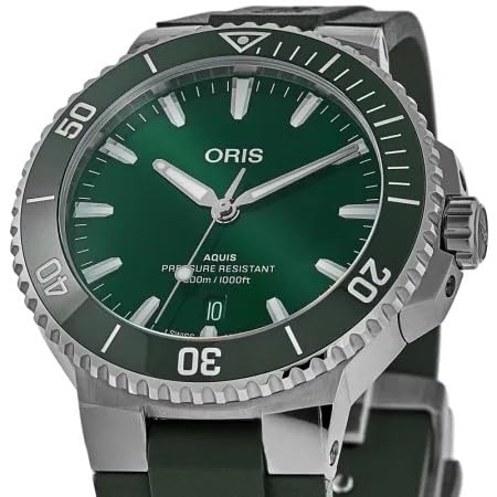 Oris 43.5mm Green Dial Automatic Men's Dive Watch 01 733 7789 4157-07 4 23 37FC by Oris2
