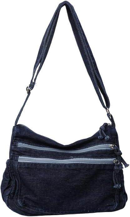Image of Denim Purses for Women Denim Crossbody Handbags Jean Casual Lightweight Shoulder Tote Purse