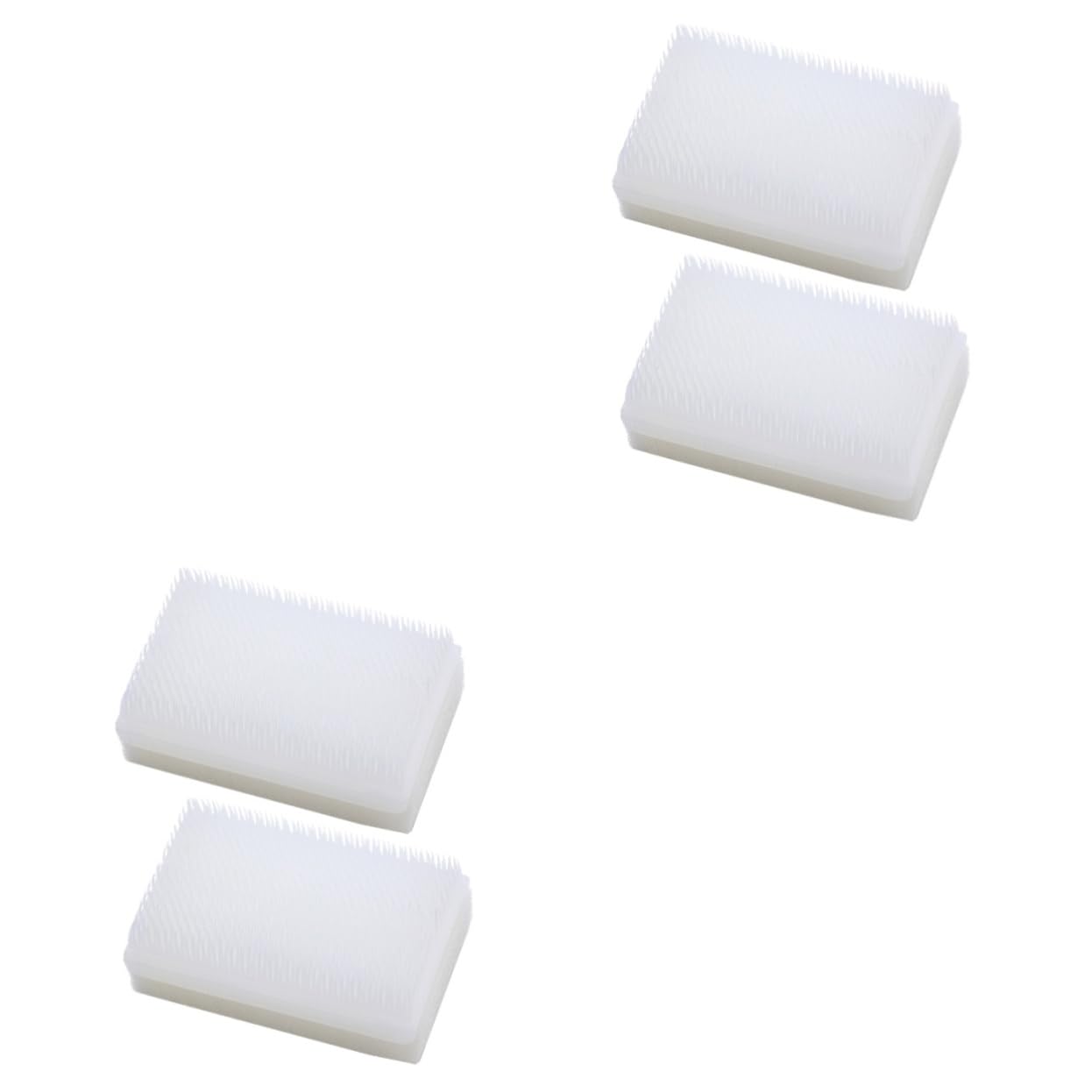 Baluue4 Pcs Brush Therapressure Therapy Brush Sensory Brushes for Autisms Therapy Sponge Brush Scalp Massager Protocol Brushes Cap Rocking Bassinet Scrub Tank Plastic White