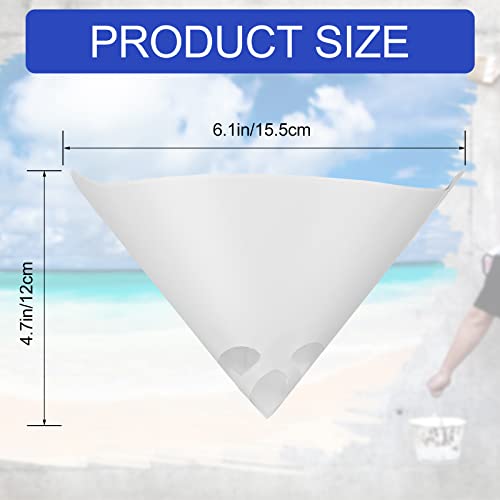500 Pcs Paint Strainers Disposable Paint Filter Resin Filter Cone Paint Filter Screen with 149 Micro Flow Nylon Mesh for Automotive Spray Guns Paint Art Crafts Painting Projects - Thumbnail 2