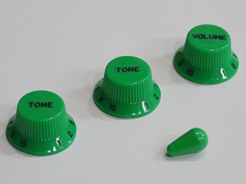 【国産】 ボリューム/トーンノブセット ストラトキャスター用 ミリ グリーンのサムネイル