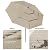 Yescom UV70+ 3-Tiers 10ft Patio Umbrella with Crank Handle Push to Tilt Outdoor Garden Yard Pool Khaki
